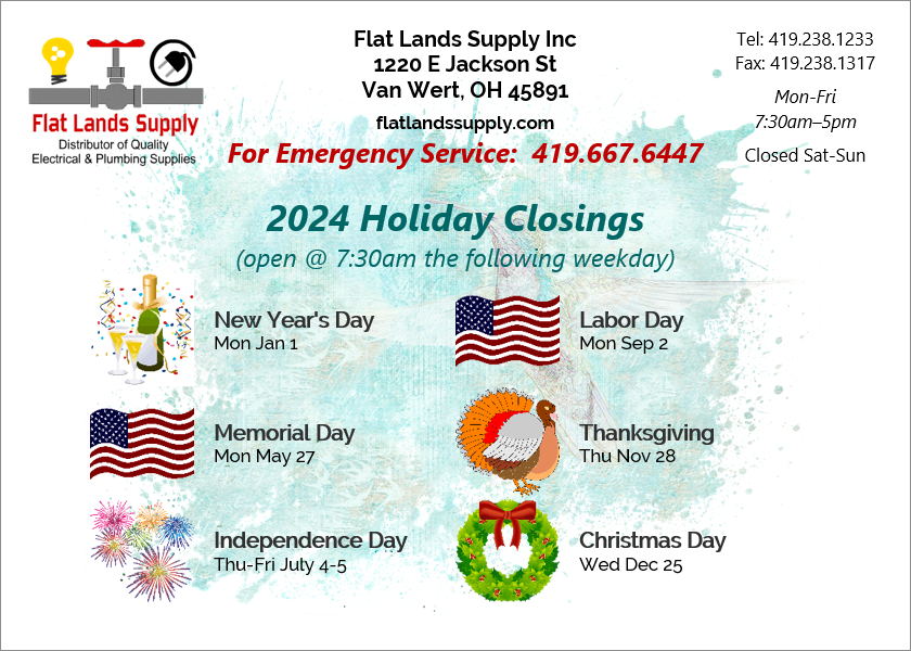 2023 Holiday Closings