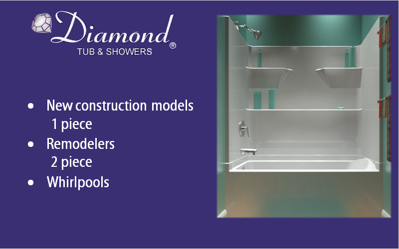 Diamond Tub · Shower Units
